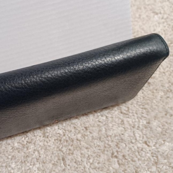 KATE SPADE Black Leather Lacey Accordion Cobble Hill Zip-Around Wallet - Picture 7 of 12